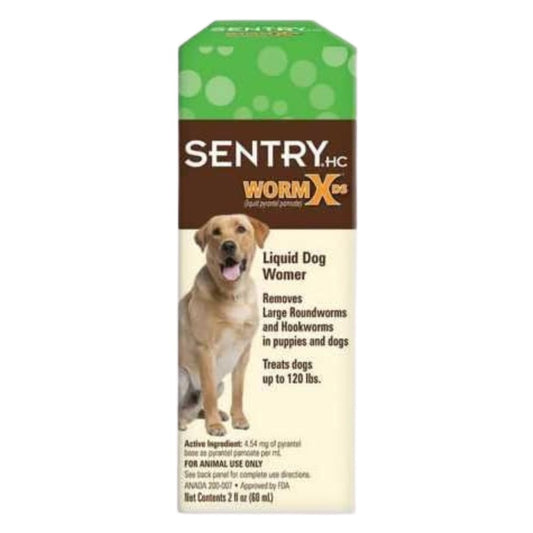 Sentry WormX DS Liquid Dog Wormer 2 oz - Kwik Pets