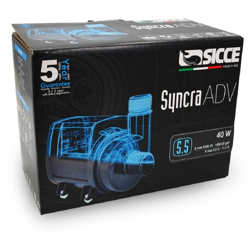 Sicce Syncra Adv 5.5 Return Pump - 1450 GPH - Kwik Pets