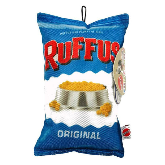 Spot Fun Food Dog Toy Ruffus Chips Multi-Color, 8 in - Kwik Pets
