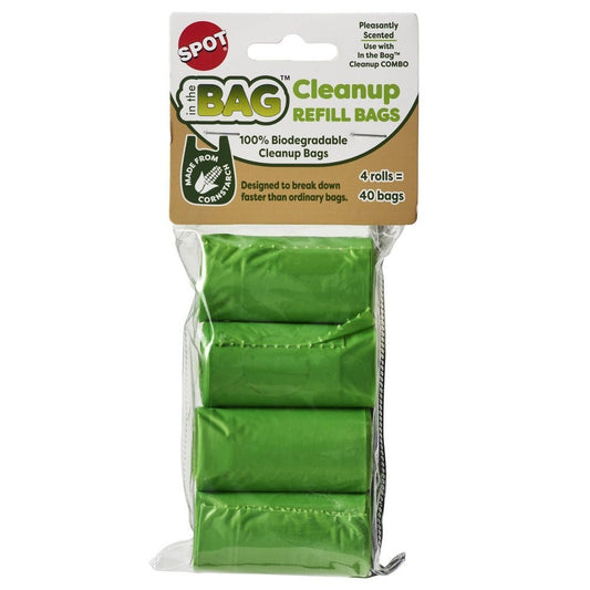 Spot In The Bag Clean-Up Bag Refill Green, 4 pk - Kwik Pets