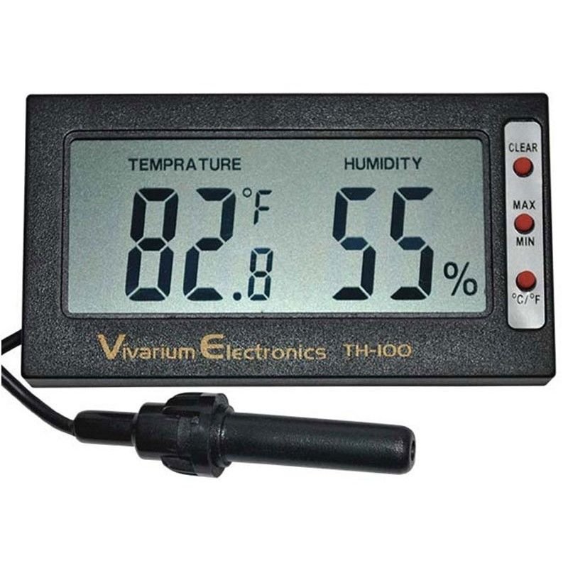 Reptile Terrarium Thermometer Hygrometer Max/Min Digital Display