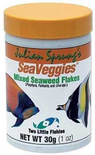 Two Little Fishies Sea Veggies Mixed Flakes Seaweed 30g - Kwik Pets