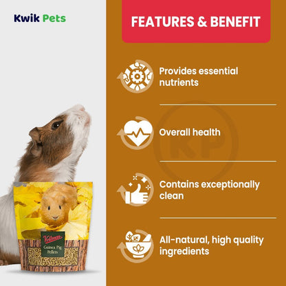Volkman Seed Company Small Animal Guinea Pig Pellets Food, 4 lb - Kwik Pets